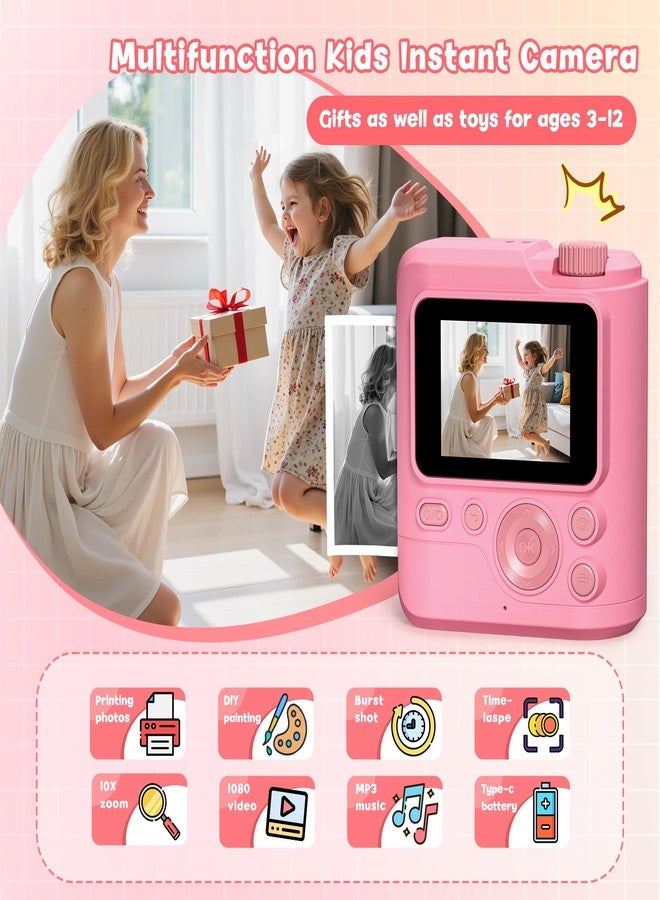Gofunly Kids Camera Gifts for Girls Boys - Christmas Birthday Xmas Gift for Girl Boy Age 3 4 5 6 7 8 9 10 11 12 Year Old - Instant Print Digital Toys Ages 3-5 6-8 8-12 Years Olds - Toddler Learning Kid Toy - Image 3